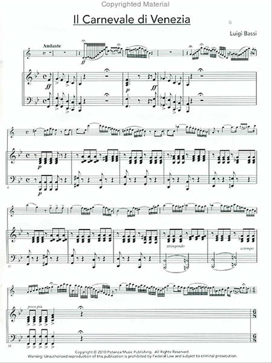 The Carnival of Venice Clarinet Solo scores gallery preview page 2