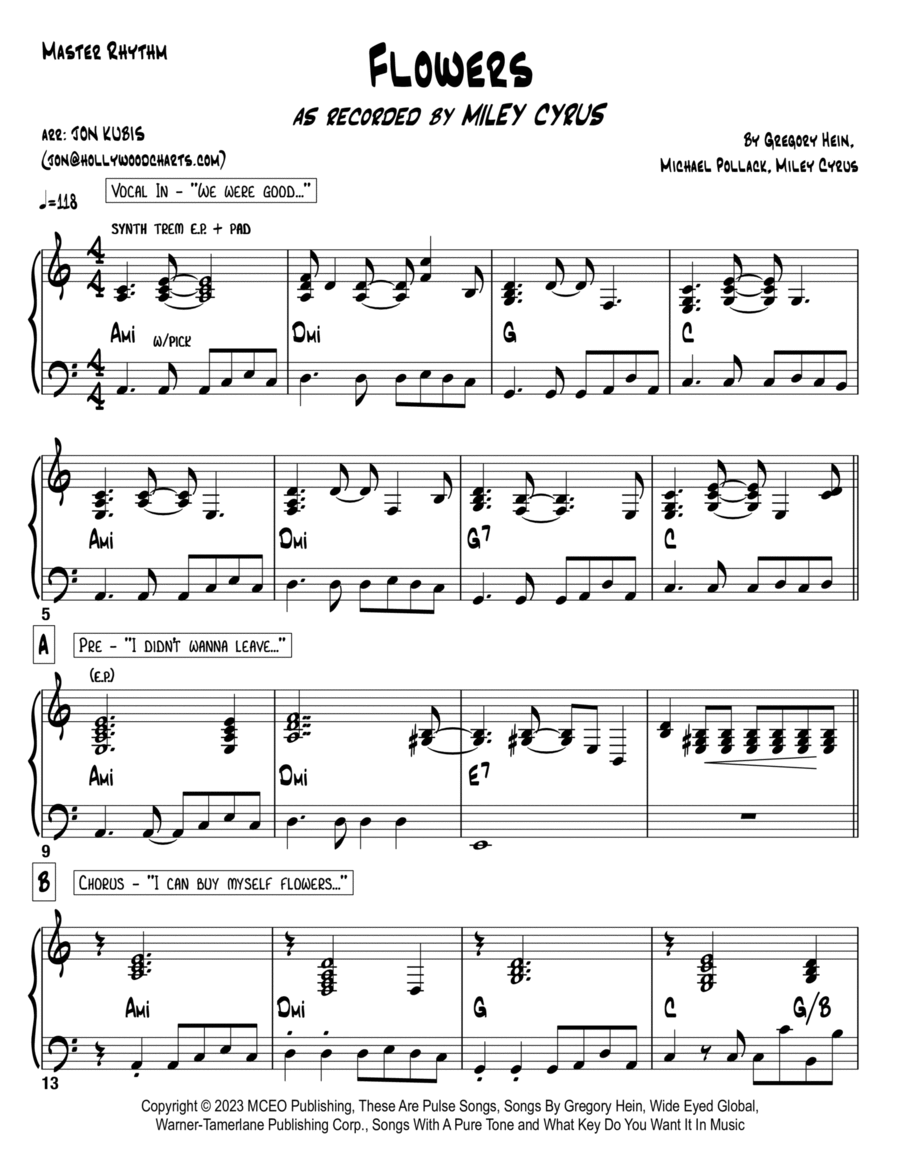 Flowers Voice scores gallery preview page 1