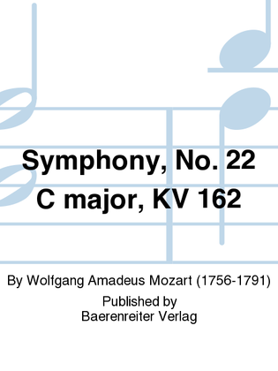 Book cover for Symphony, No. 22 C major, KV 162
