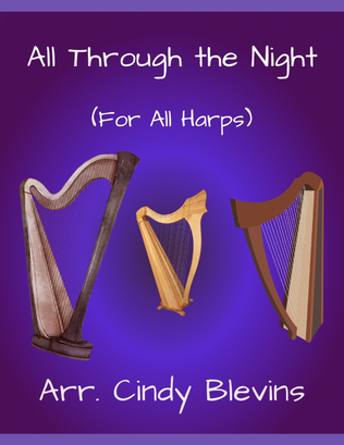Book cover for All Through the Night, Lap Harp Solo