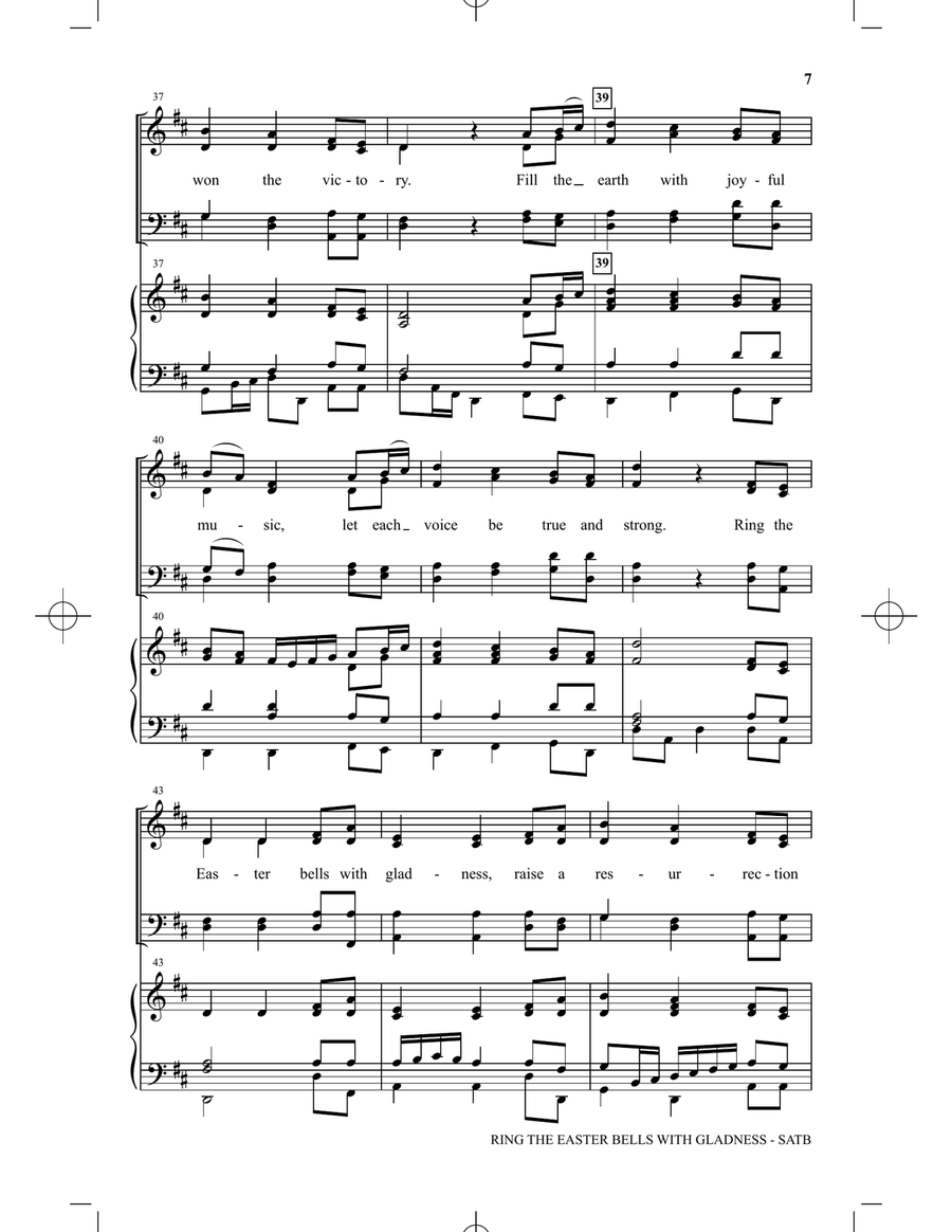 Ring The Easter Bells With Gladness Choir scores gallery preview page 5
