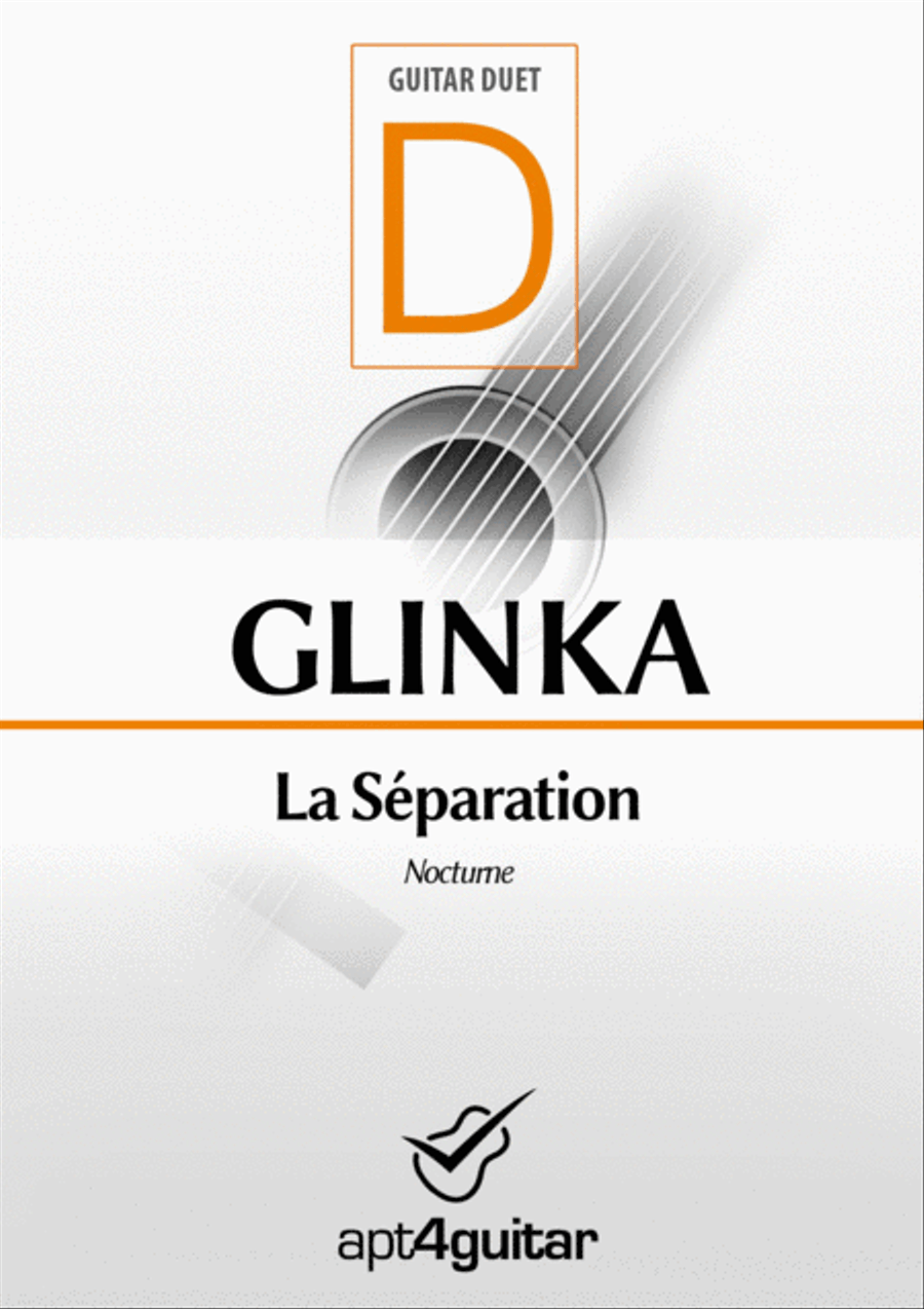 La Séparation Classical Guitar scores gallery preview page 1