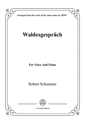 Book cover for Schumann-Waldesgespräch,for Violin and Piano