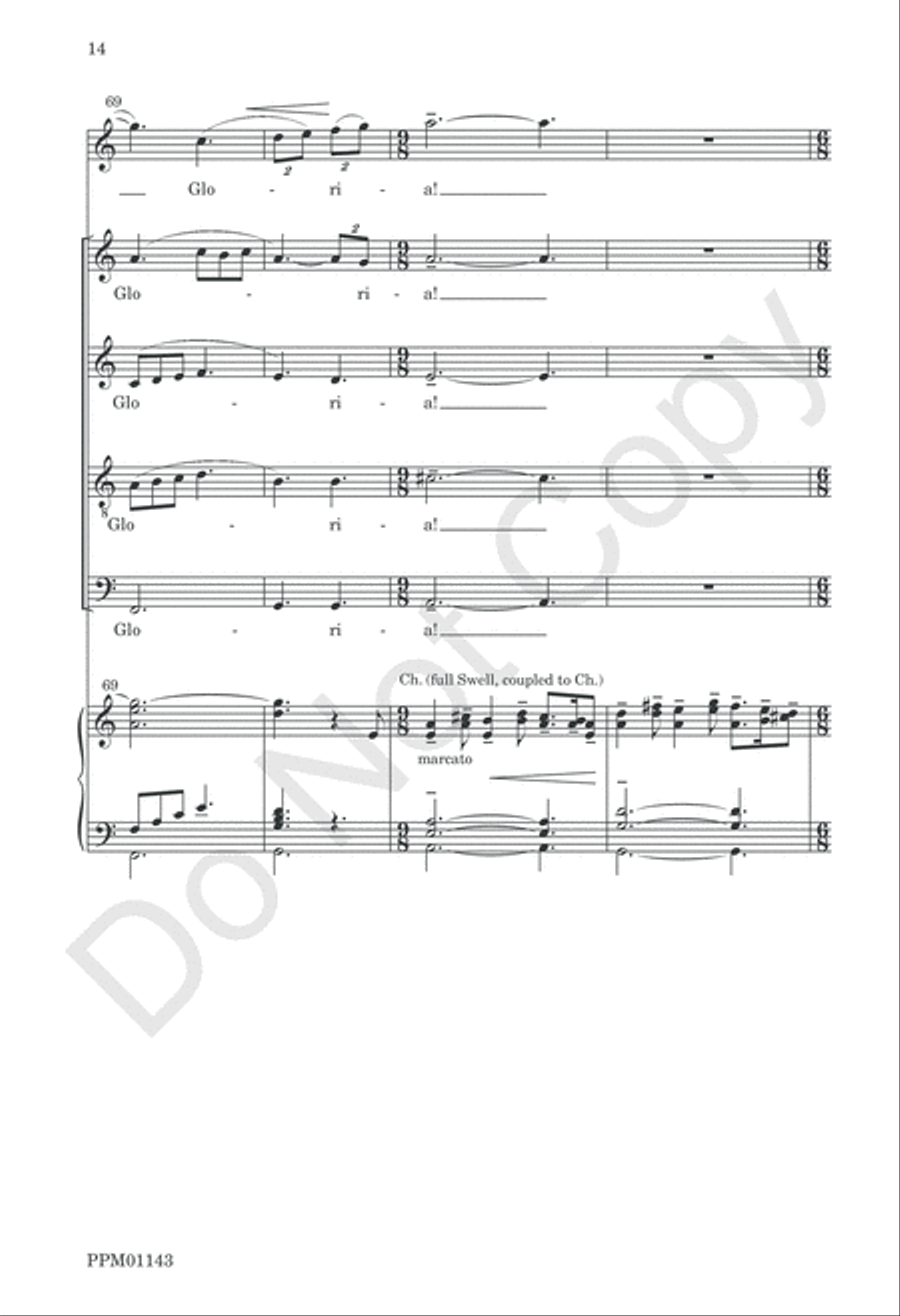 Gabriel's Message 4-Part scores gallery preview page 15