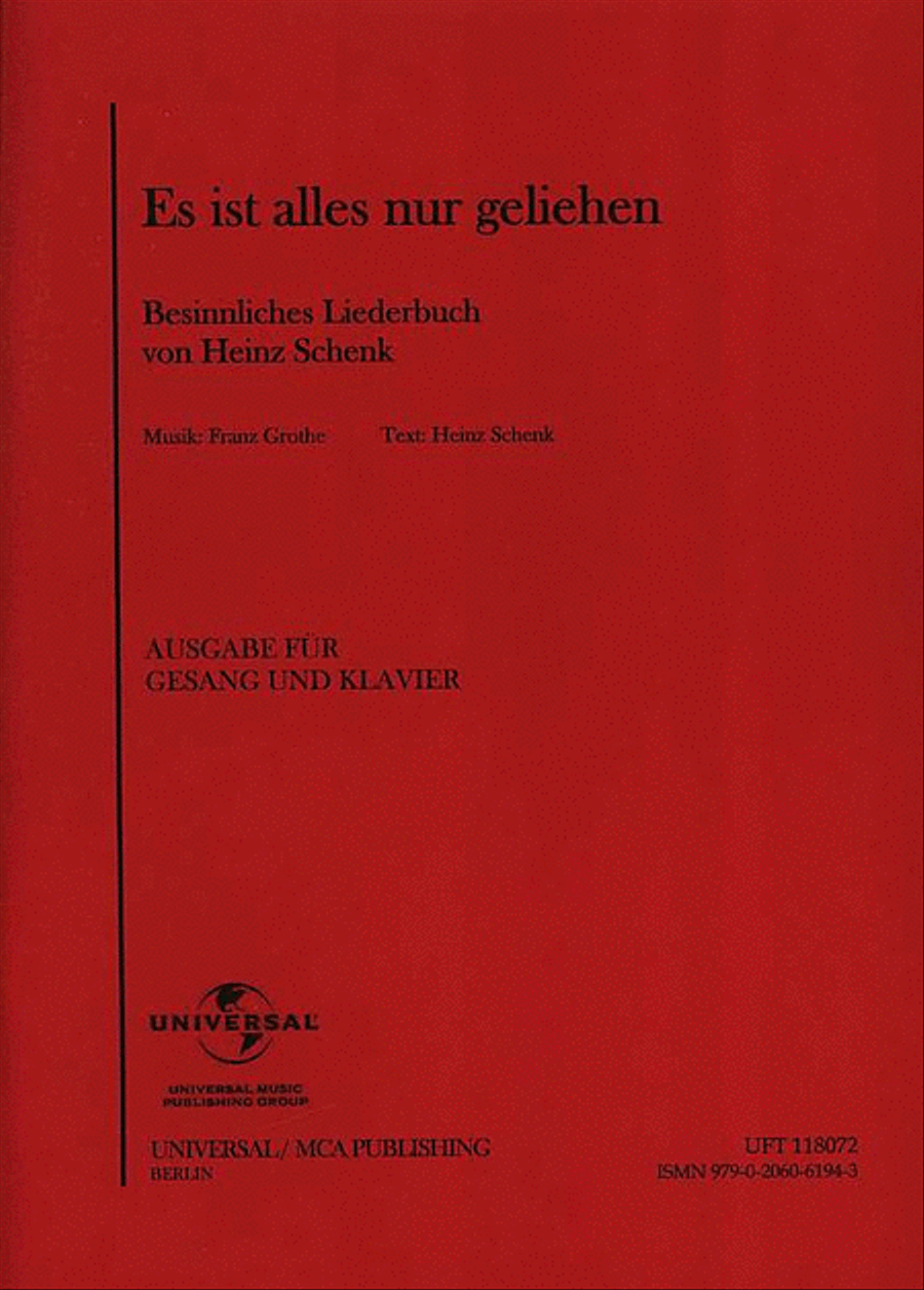 Es ist alles nur geliehen Voice Solo scores gallery preview page 1