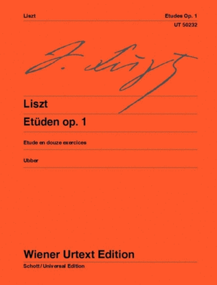 Book cover for Etudes, Op. 1