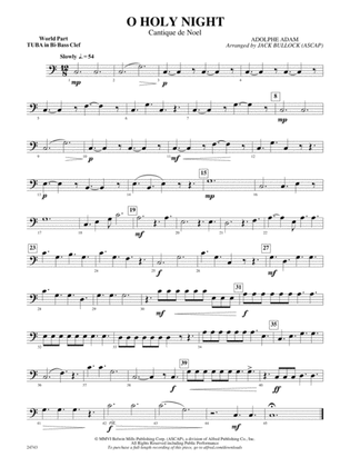 O Holy Night (Cantique de Noel): (wp) B-flat Tuba B.C.