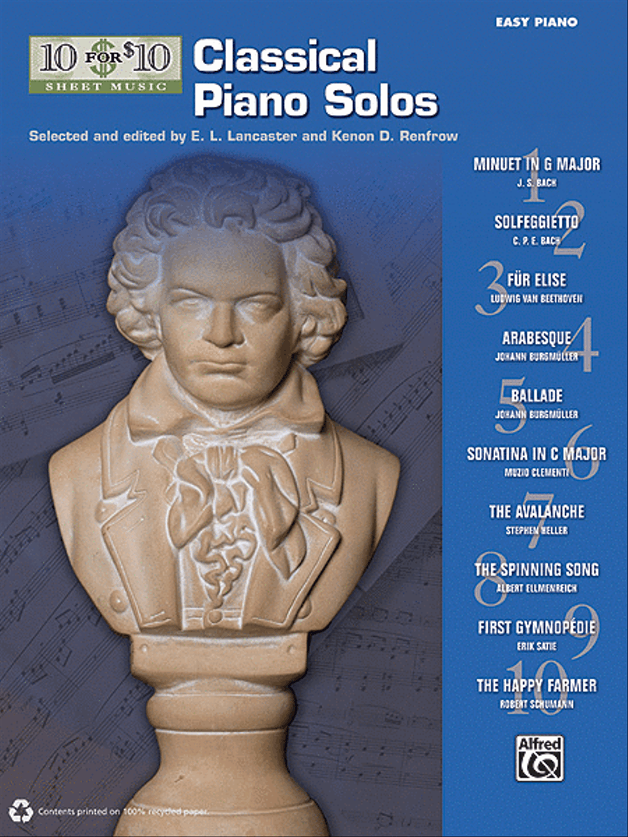 10 for 10 Sheet Music Classical Piano Solos Easy Piano scores gallery preview page 1
