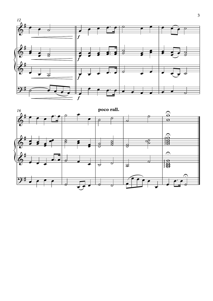 Allah Peliharakan Sultan Piano Trio scores gallery preview page 3