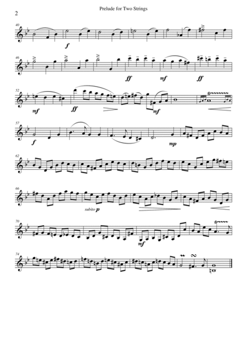 Prelude for two strings - original (parts)