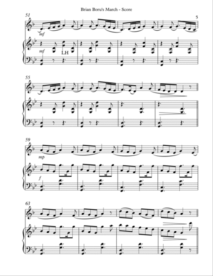 Brian Boru’s March, Duet for French Horn and Harp image number null