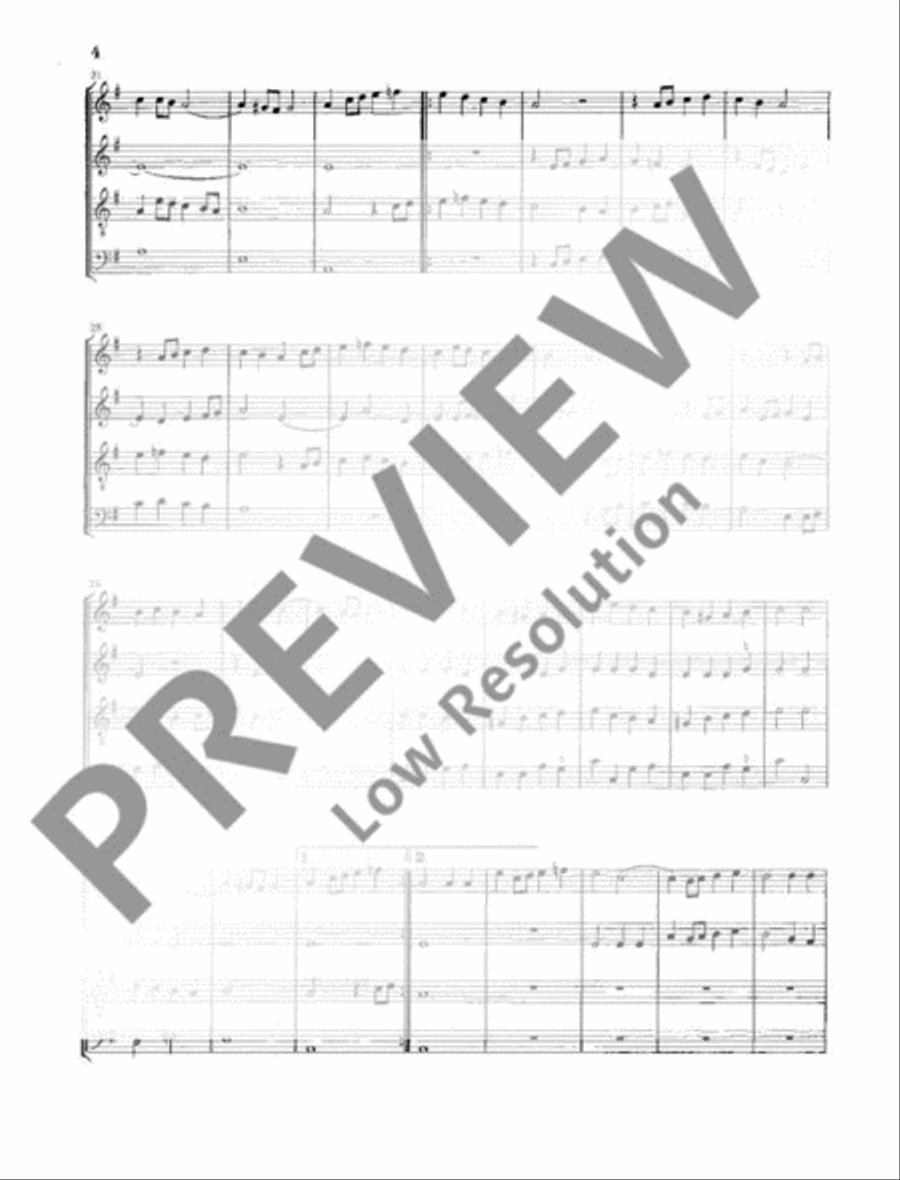 Fantasie overo canzoni alla francese Bass Recorder scores gallery preview page 5