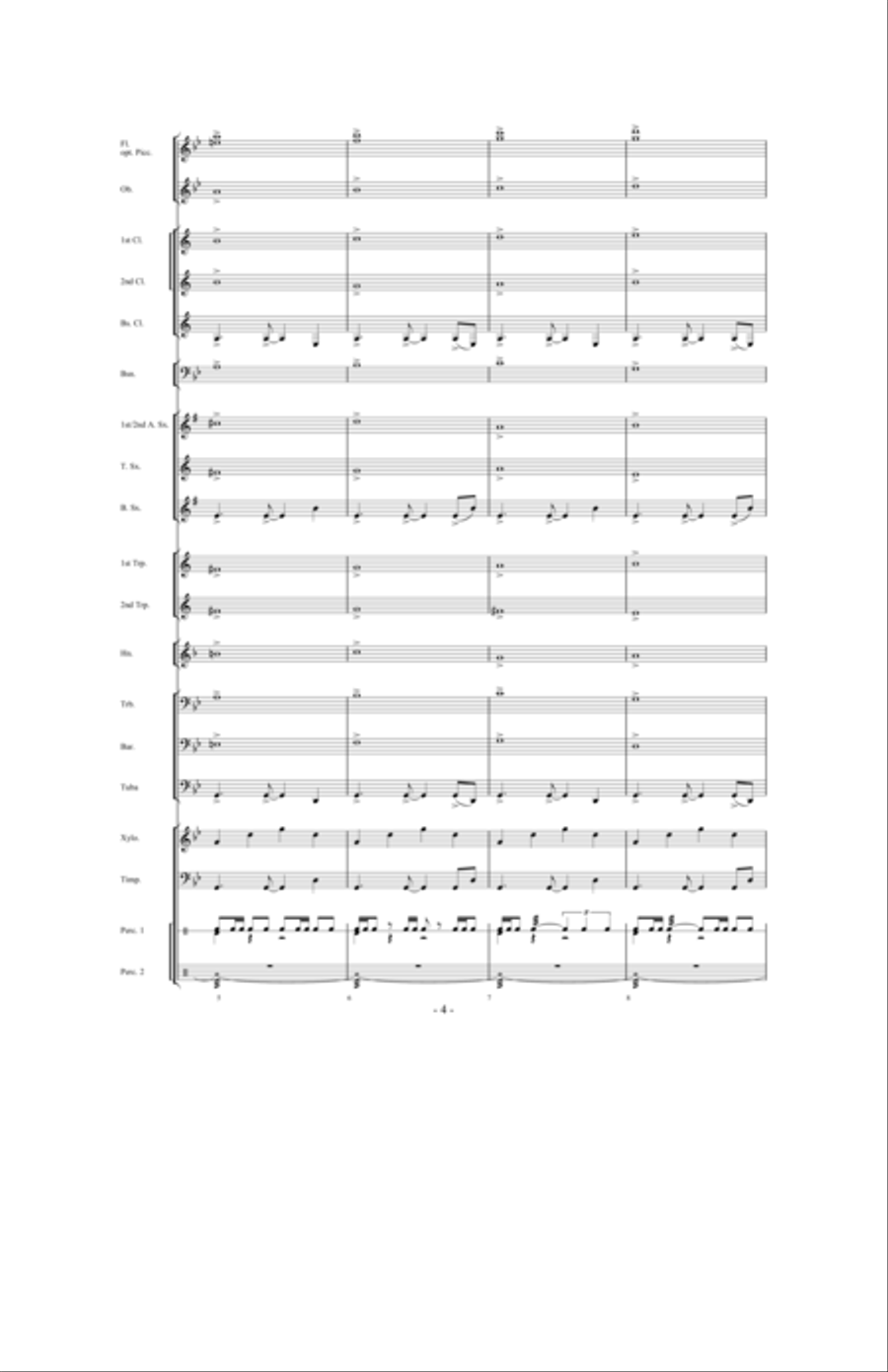 Tailspin! Tailspin! Concert Band scores gallery preview page 3