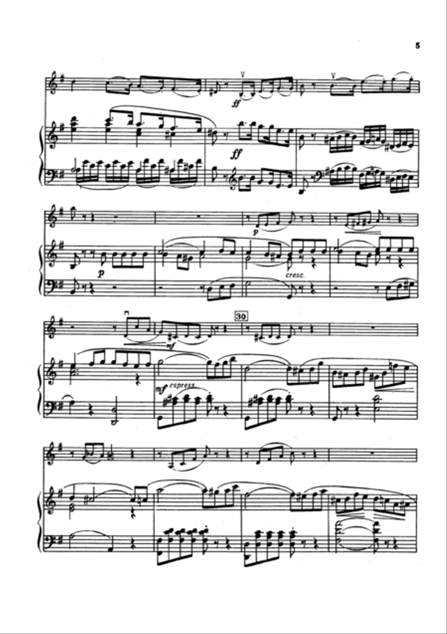 Violin Sonata Violin Solo scores gallery preview page 3