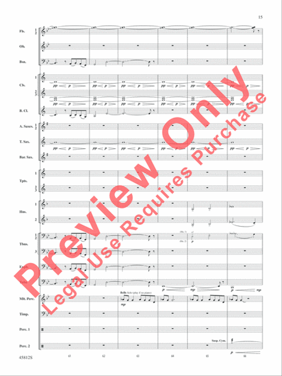 Suicide Squad Concert Band scores gallery preview page 16