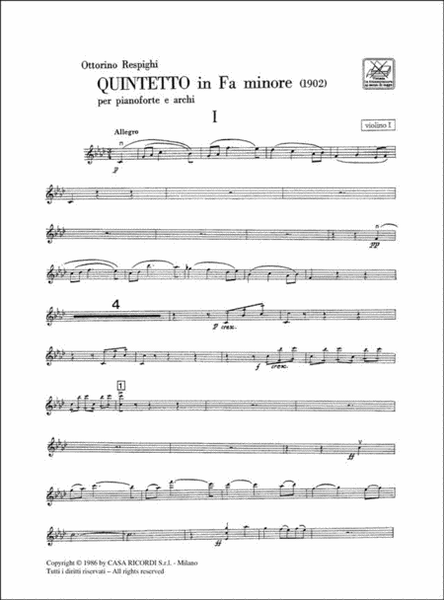 Quintetto in Fa minore