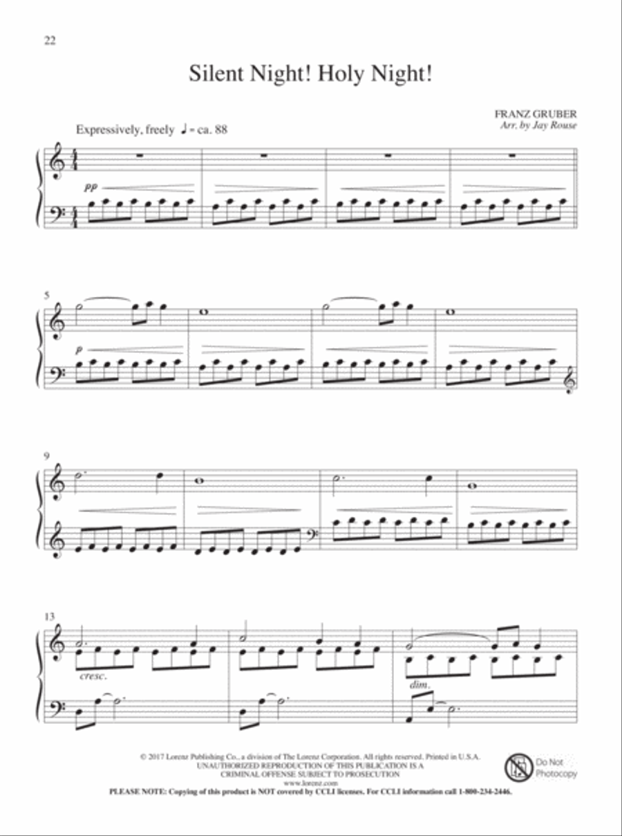 A Still and Silent Night A Still and Silent Night Piano Solo scores gallery preview page 10