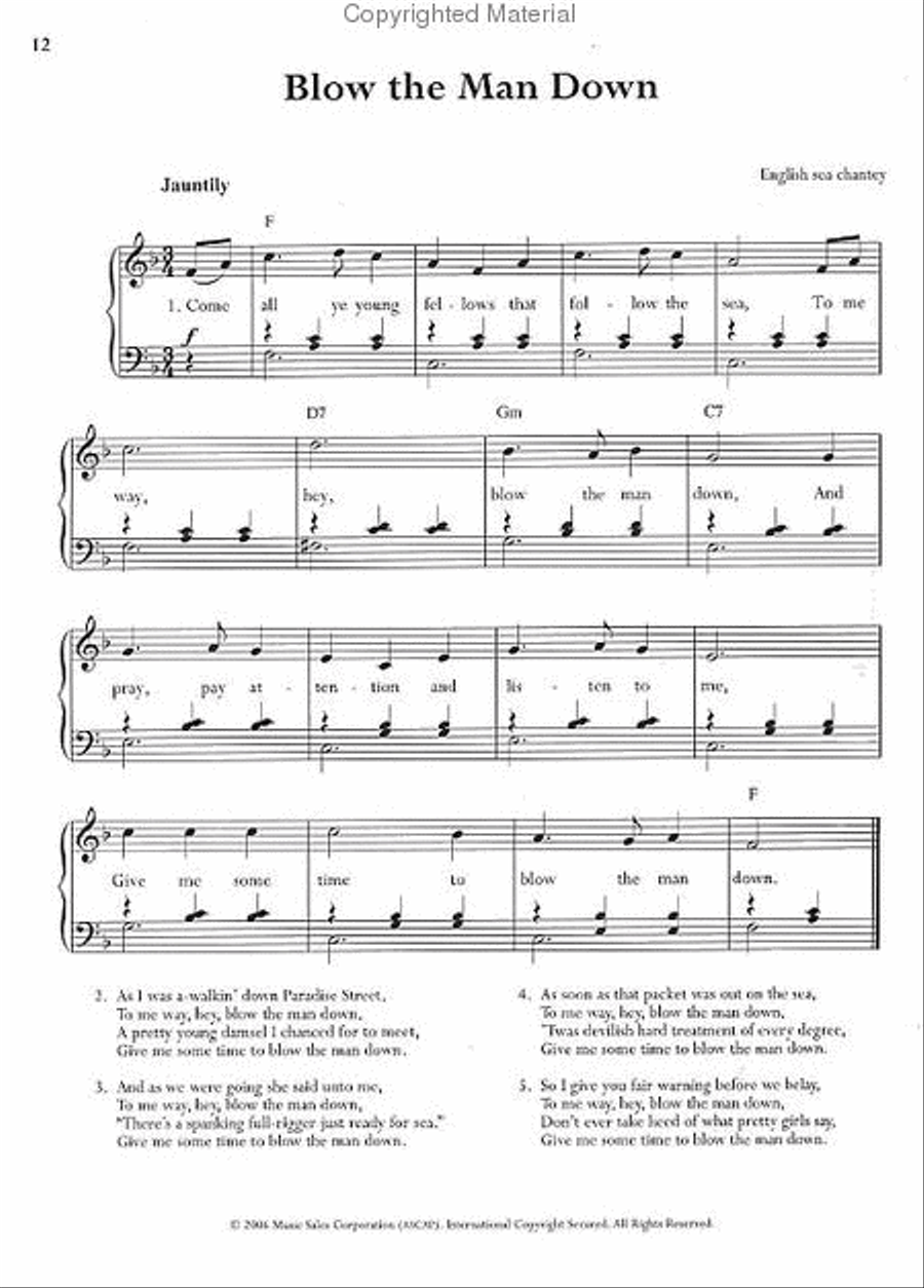 The Library of Family Singalongs Piano, Vocal, Guitar scores gallery preview page 2