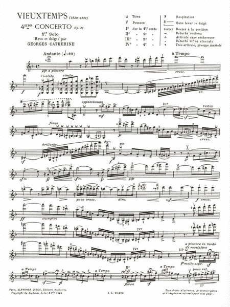 Premier Solo Extrait - Concerto No. 4, Op. 31