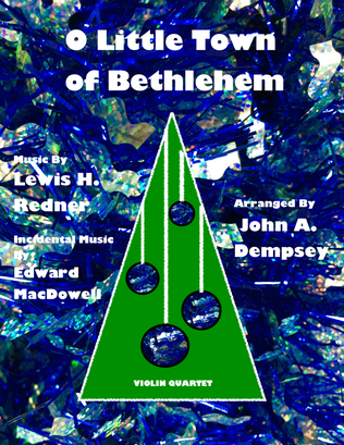 Book cover for O Little Town of Bethlehem (Violin Quartet)