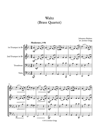 Book cover for Waltz (Brass Quartet)