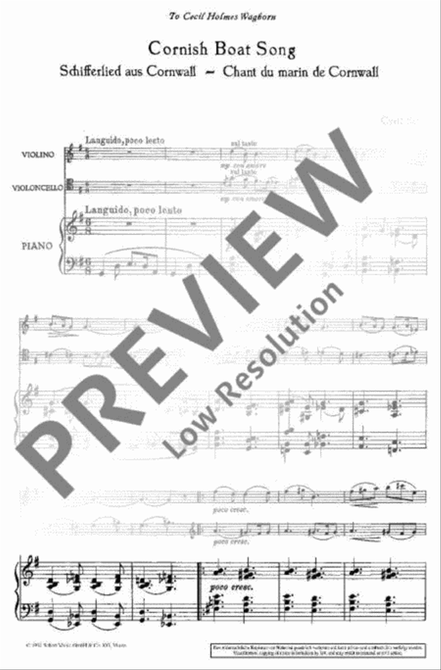 Cornish Boat Song Cornish Boat Song Piano Trio scores gallery preview page 2