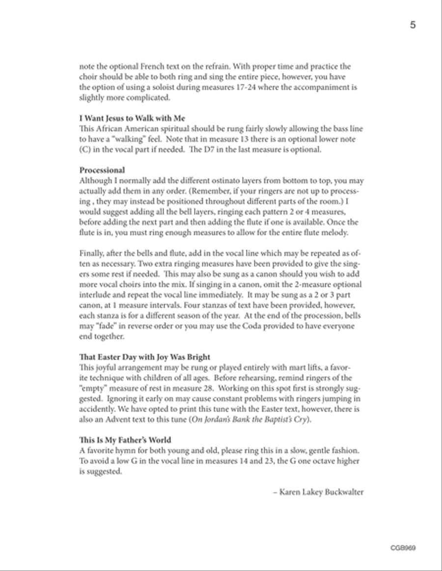 Ring and Sing the Seasons Handbell Choir scores gallery preview page 6