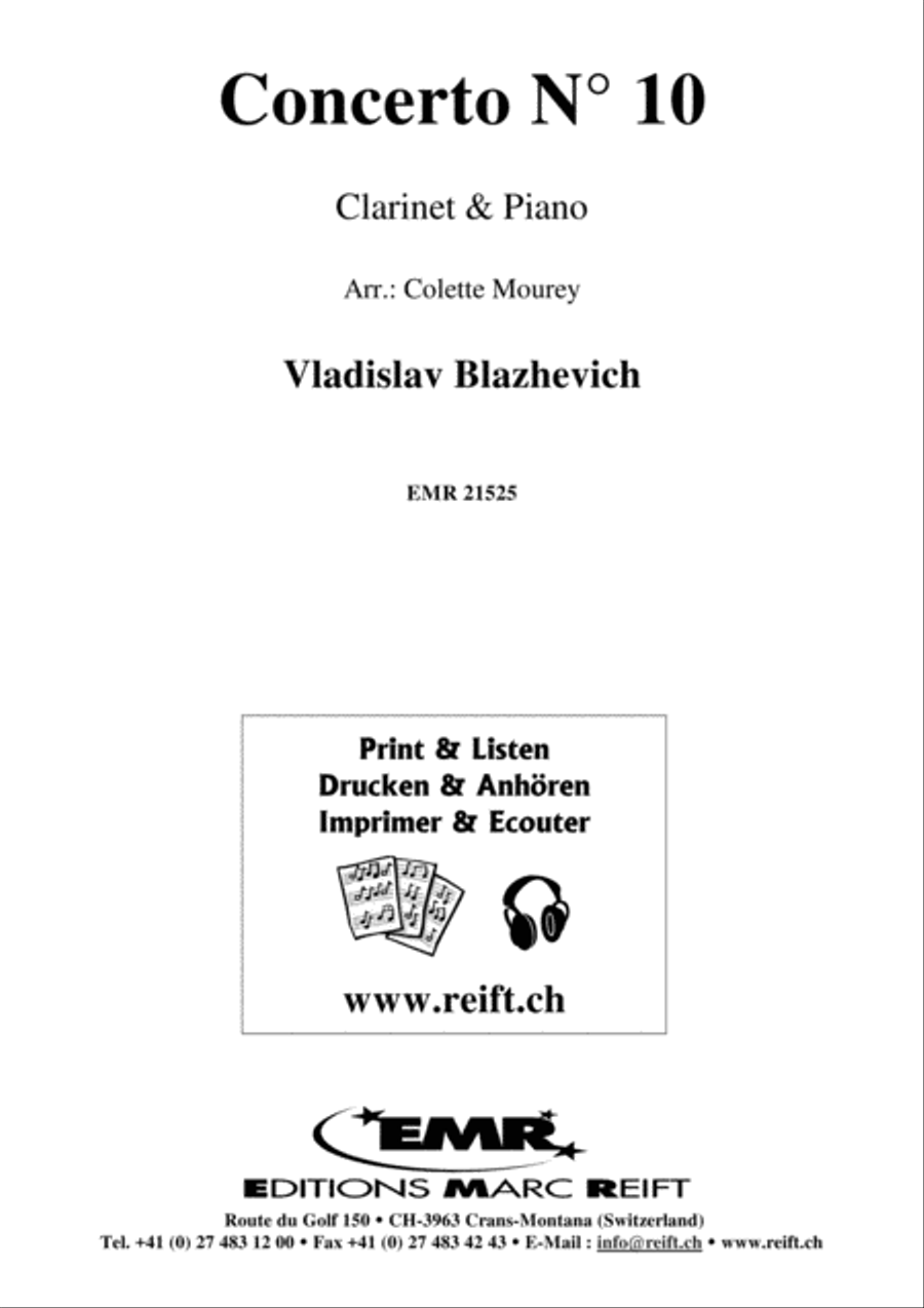Concerto No. 10 Clarinet Solo scores gallery preview page 2