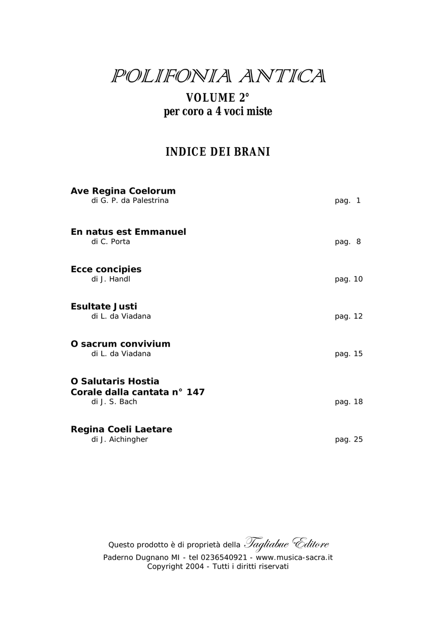 MASTERPIECES OF RENAISSANCE POLYPHONY - VOLUME 2- Read inside the track list - Pages 30 - Score Only 4-Part scores gallery preview page 3