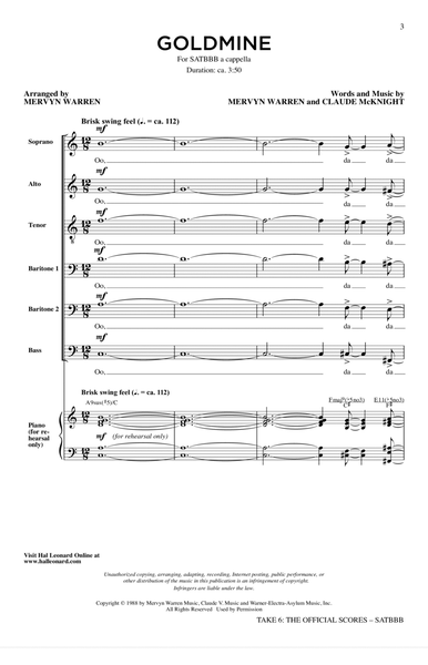 Gold Mine (arr. Mervyn Warren)