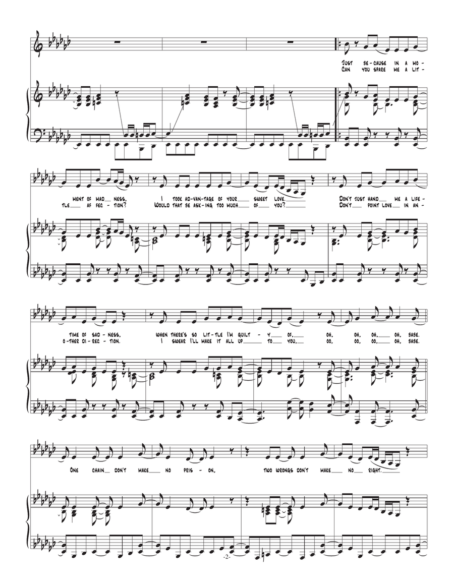 One Chain Don't Make No Prison Voice scores gallery preview page 2