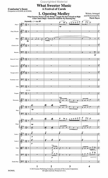 What Sweeter Music - CD with Full Orchestra Printable Parts