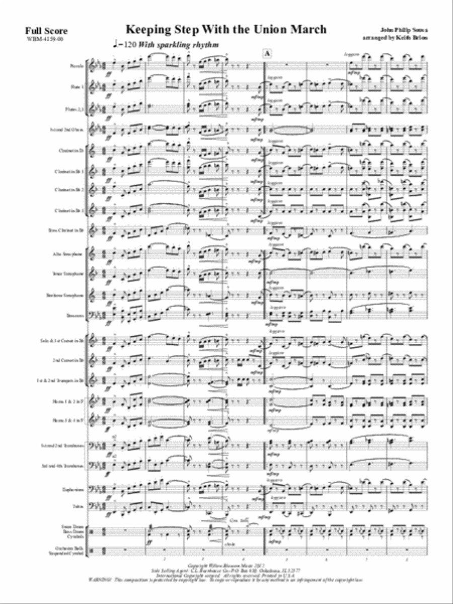 Keeping Step With The Union Concert Band scores gallery preview page 2