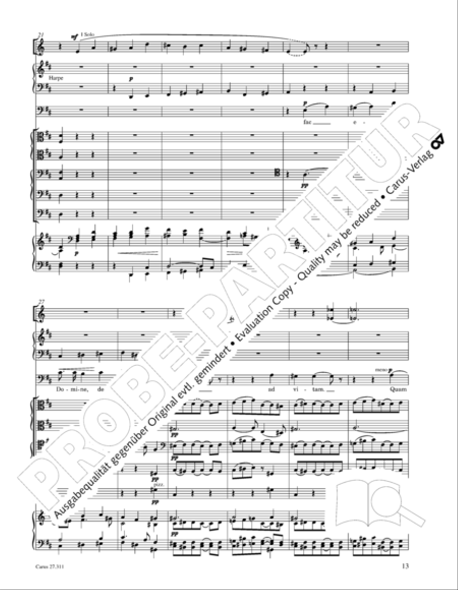 Requiem - church version (Requiem. Fassung mit kleinem Orchester) 4-Part scores gallery preview page 29