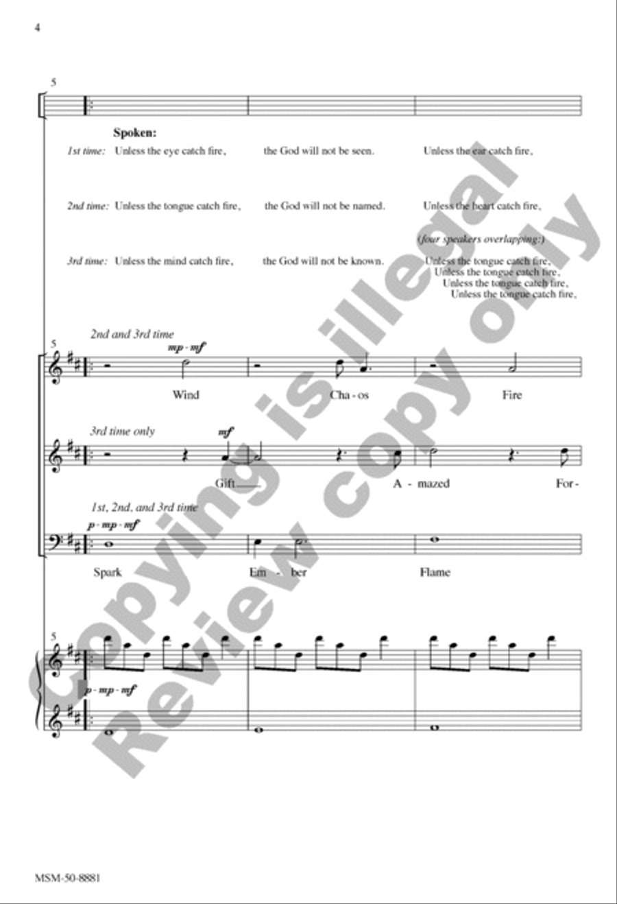 Pentecost (Choral Score) 3-Part scores gallery preview page 3