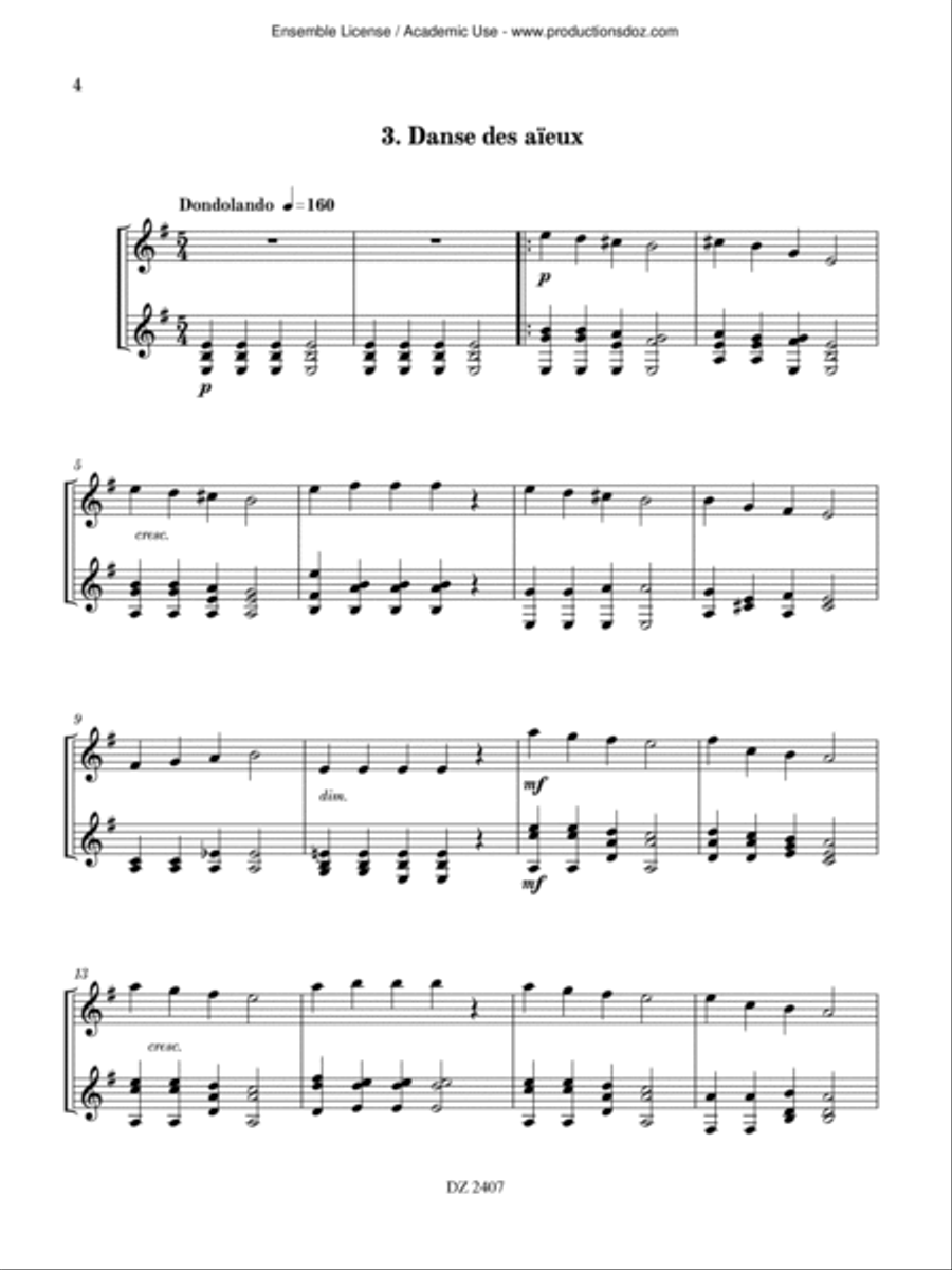 10 Danses roumaines 10 Danses roumaines Classical Guitar scores gallery preview page 5