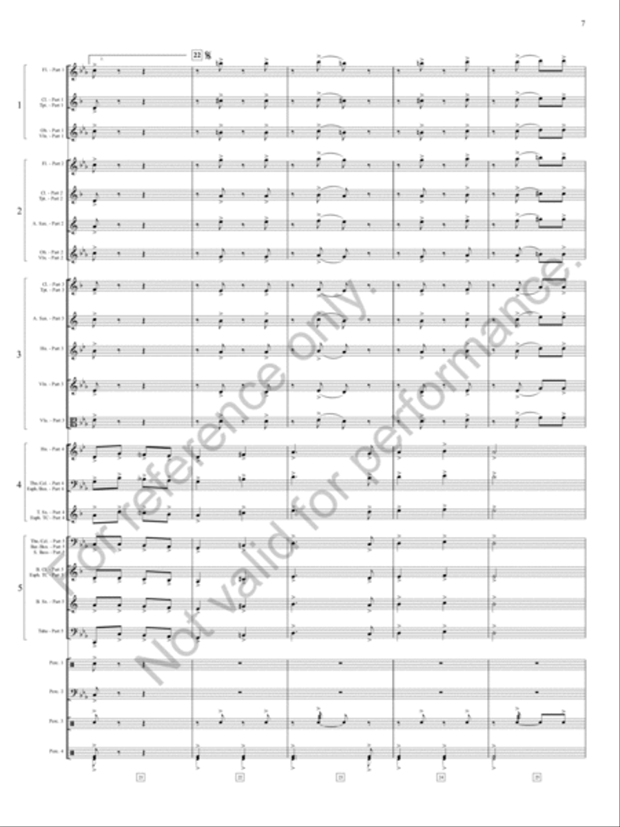 Zia, Zia! Zia, Zia! Concert Band scores gallery preview page 8