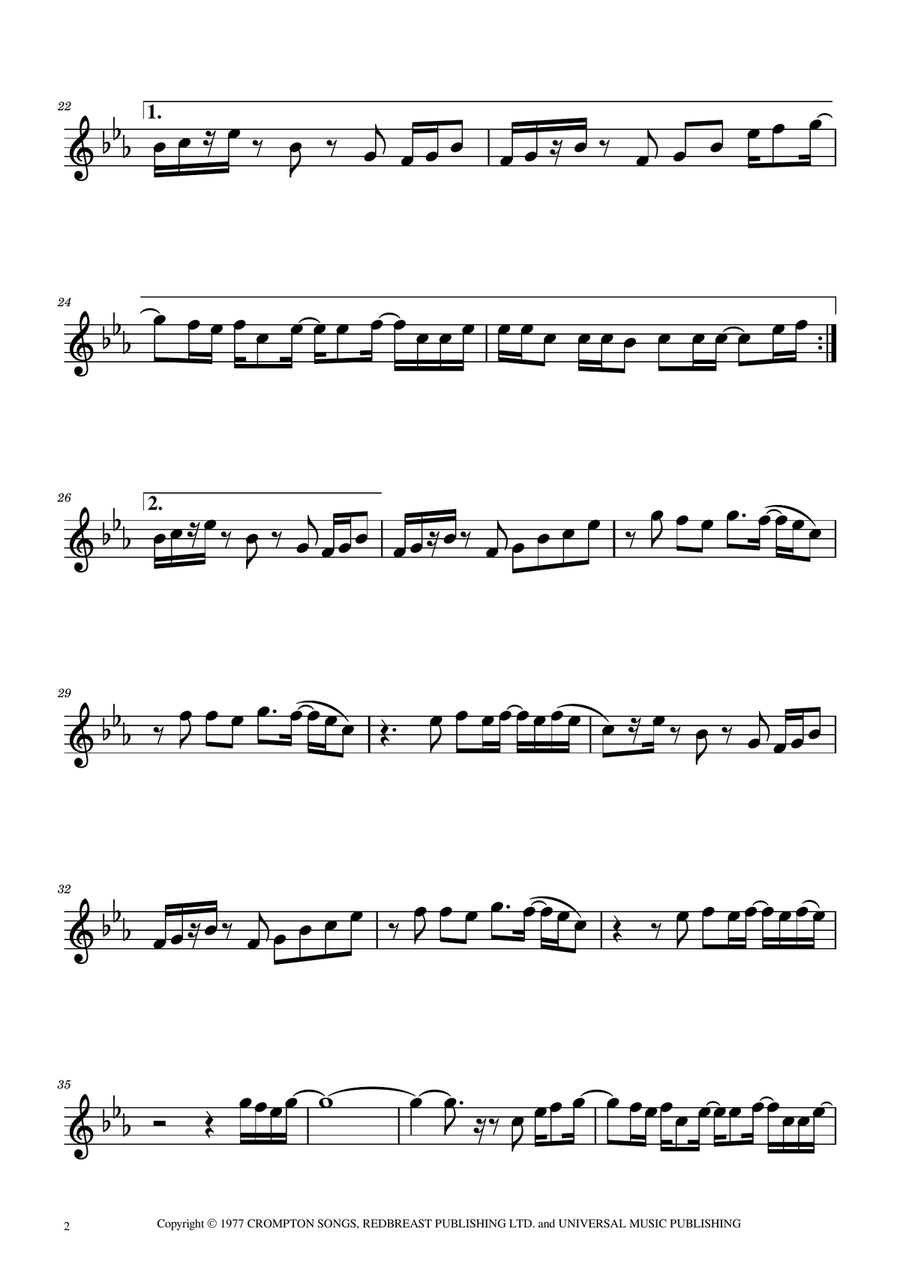 Stayin' Alive A Clarinet scores gallery preview page 2