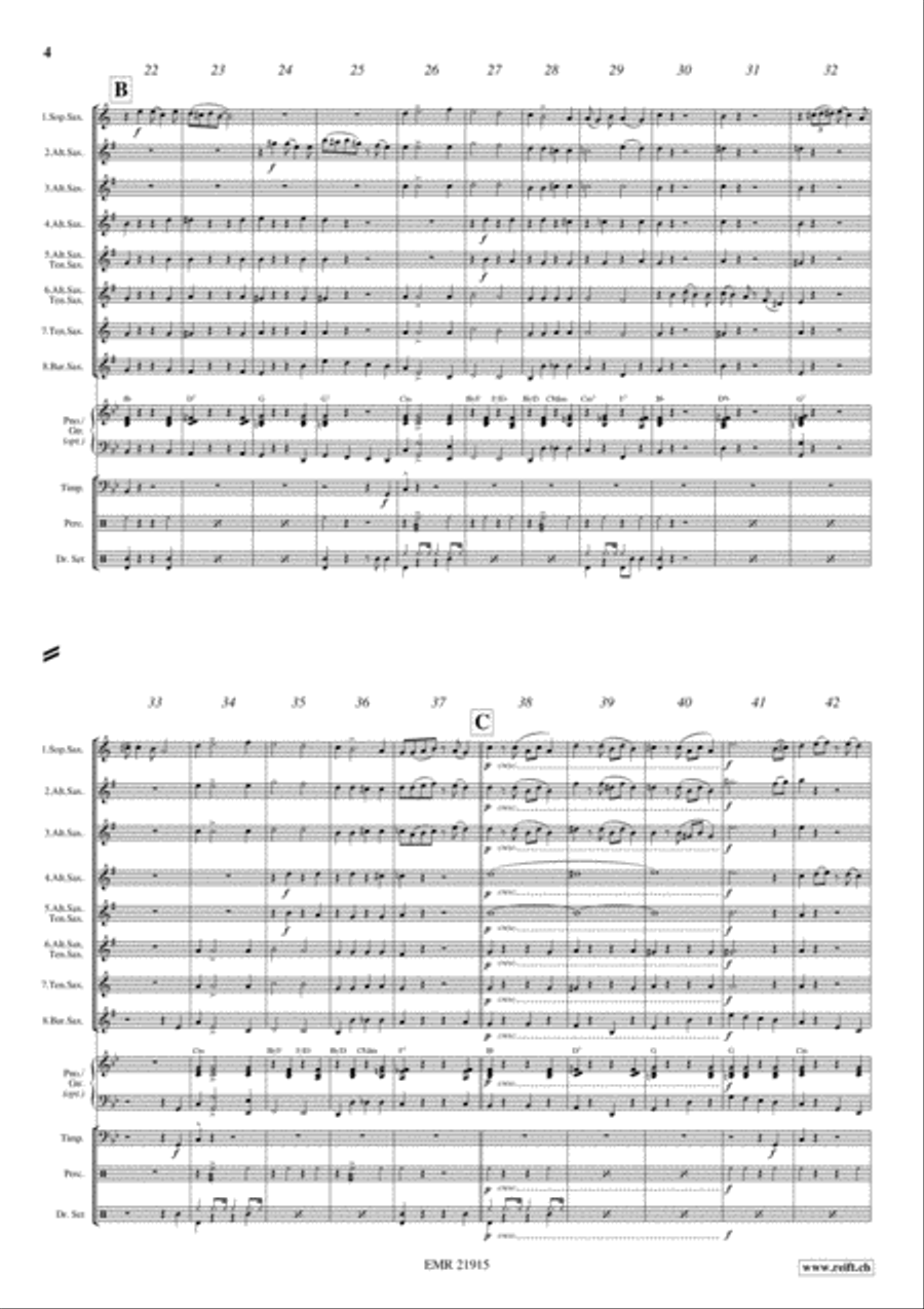 Black Bottom Stomp Black Bottom Stomp Saxophone Ensemble scores gallery preview page 4