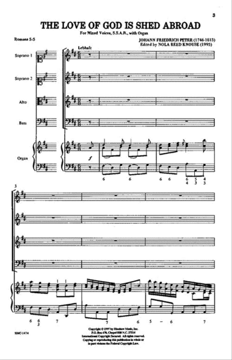 The Love of God Is Shed Abroad Choir scores gallery preview page 2