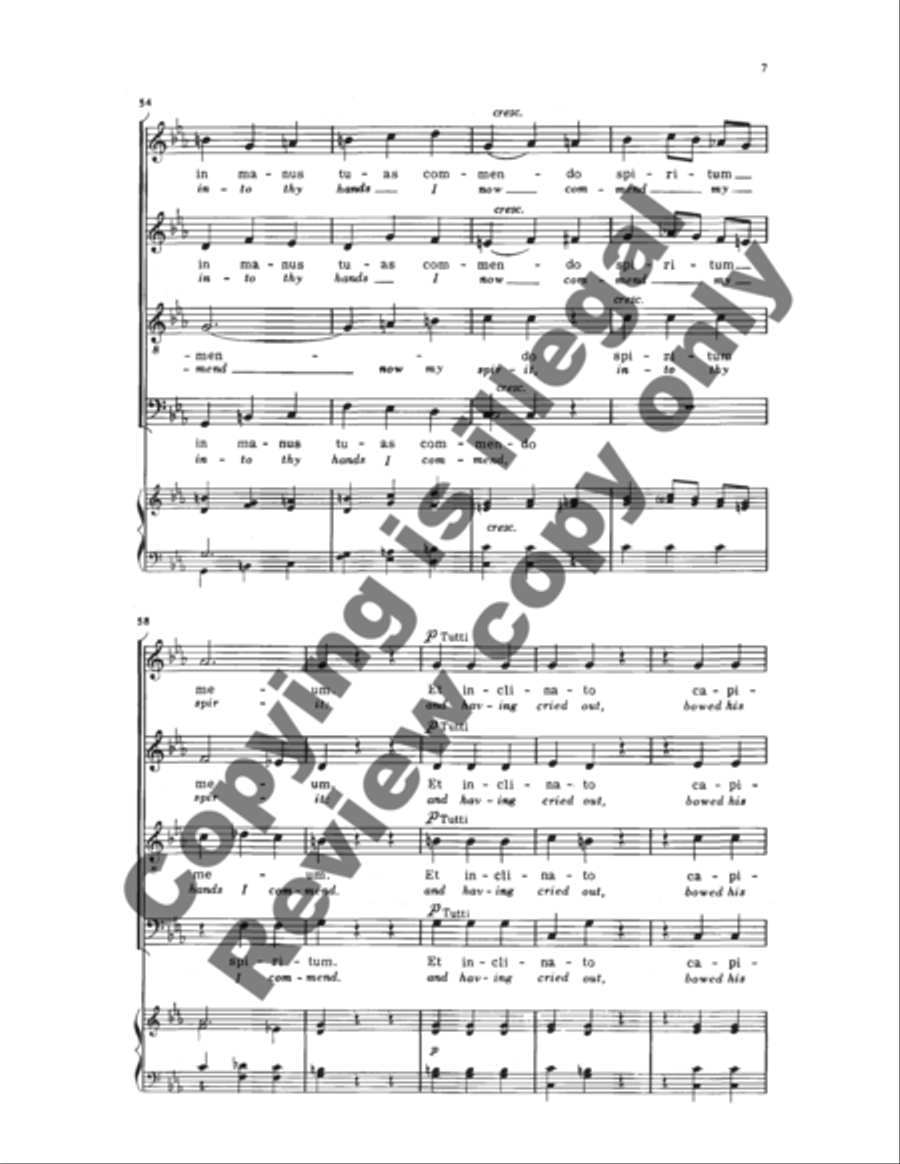 Tenebrae factae sunt (Darkness Fell) 4-Part scores gallery preview page 11