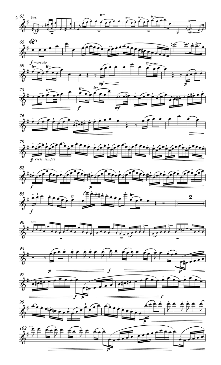 Quantz Concerto in G for flute Flute Solo scores gallery preview page 3