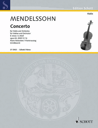 Book cover for Concerto E minor