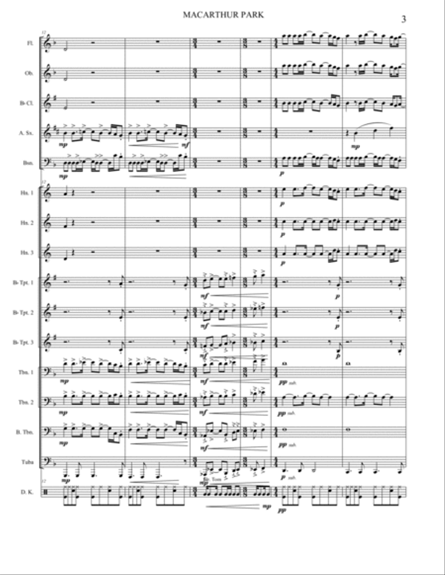 Macarthur Park Large Ensemble scores gallery preview page 4