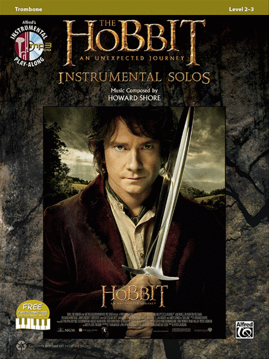 The Hobbit -- An Unexpected Journey Instrumental Solos Trombone scores gallery preview page 1