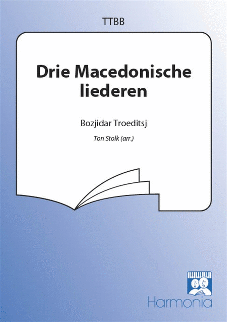 Drie Macedonische liederen TTBB scores gallery preview page 1