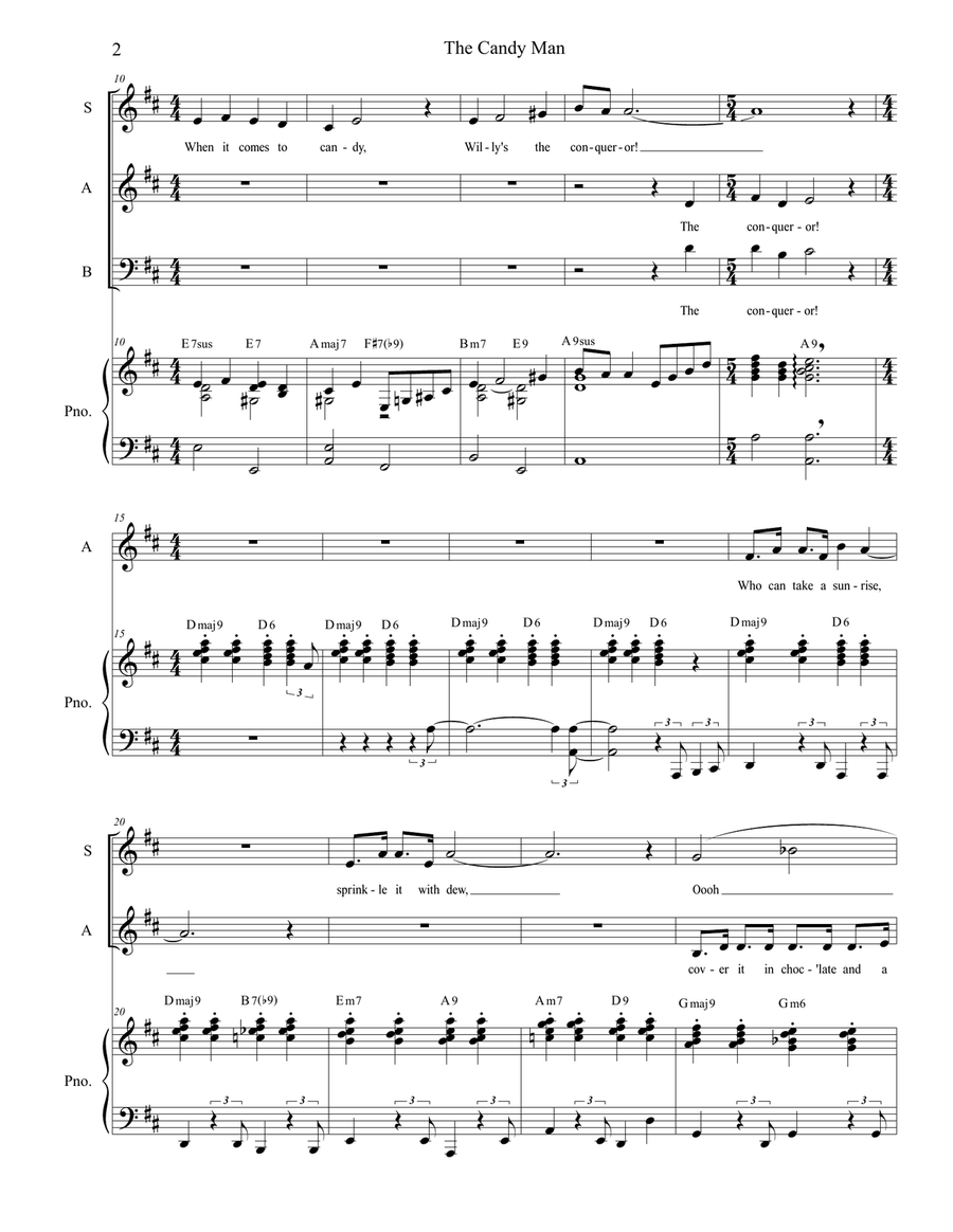 The Candy Man 3-Part scores gallery preview page 2