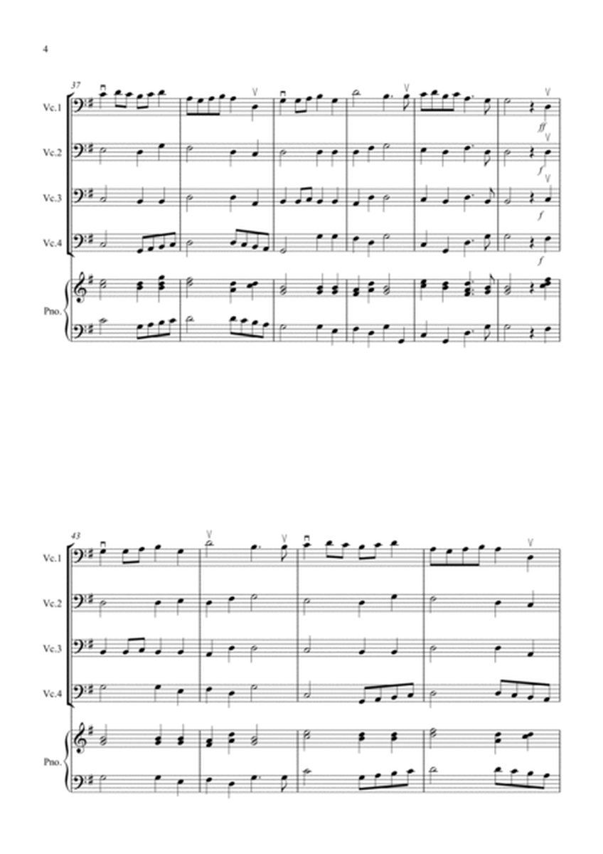 2 Classical Favourites for Cello Quartet (volume three) image number null