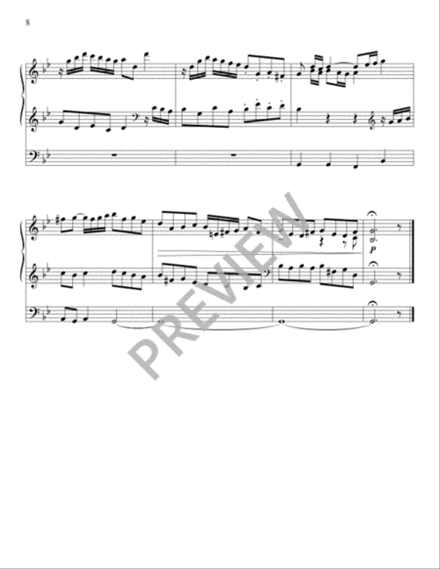 Ten Seasonal Hymn Tune Preludes for the Church Year Organ scores gallery preview page 9