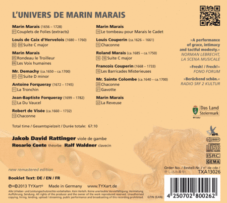 L'Univers De Marin Marais